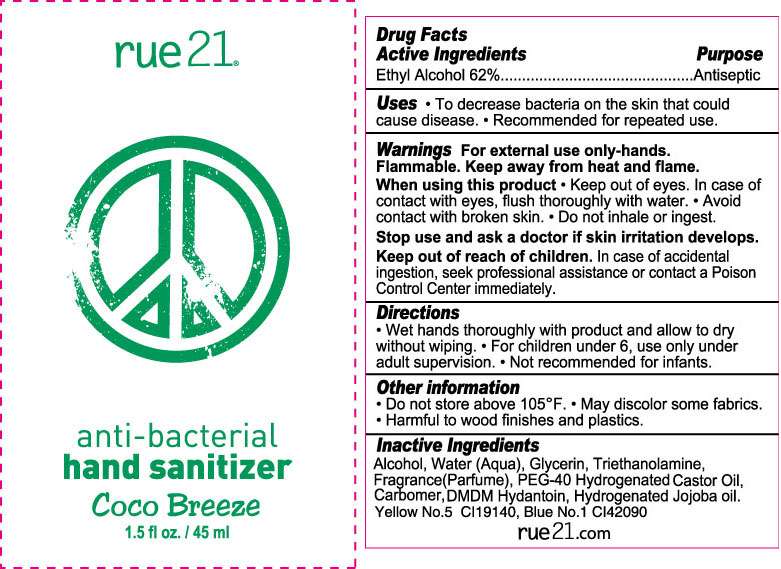 Rue21 Coco Breeze Anti-Bacterial Hand Sanitizer